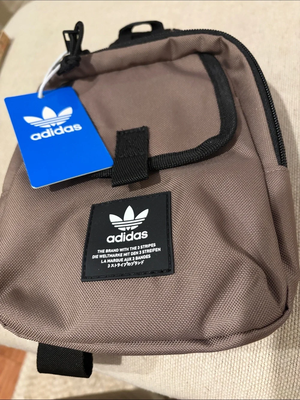 ADIDAS Brown Originals Utility Mini Sling Bag/NWT